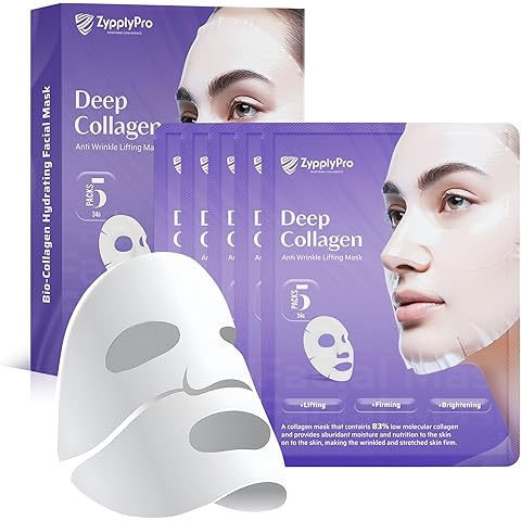 Deep Collagen Overnight Face Mask | Hydrating Anti Aging Gel Mask for Fine Lines Wr...